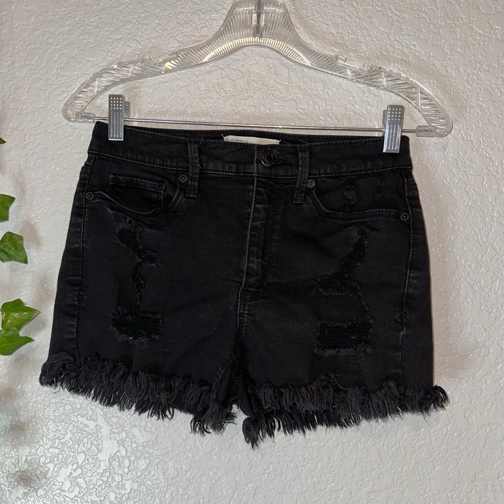 Mudd Black High Rise Jean Shorts - Size 5